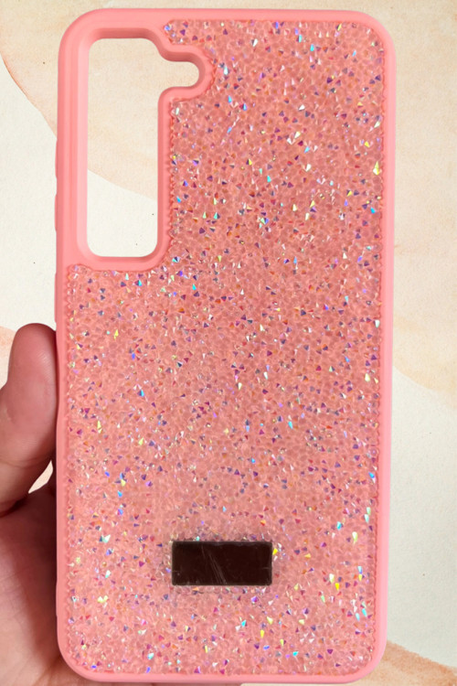 Samsung Galaxy S23 Yıldız Tozu Premium Pembe Silikon Kılıf
