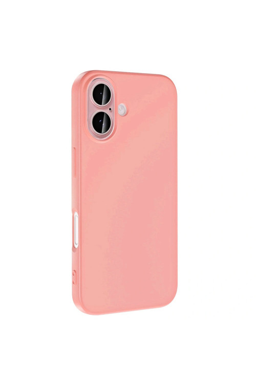 iPhone 16 Uyumlu Krem Kadife İç Yüzeyli Silikon Telefon Kılıfı