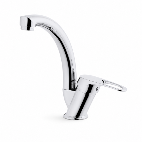 Klasik Kuğu Lavabo Bataryası Aç Kapa Eviye Musluğu Mutfak Ve Banyo Tezgah Üstü Krom Pirinç Musluk Batarya Seti Lüks Döner Borulu