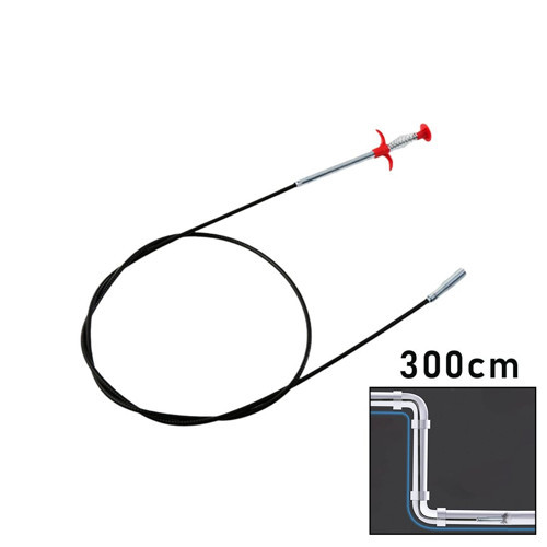 300 cm Yaylı Kıskaçlı Lavabo ve Gider Temizleme Çubuğu | Lunaev