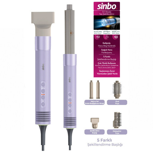 Saç Şekillendirme Cihazı 110.000RPM 5 Başlık - 3 Hız - Sıcaklık Ayar Shd - 1760