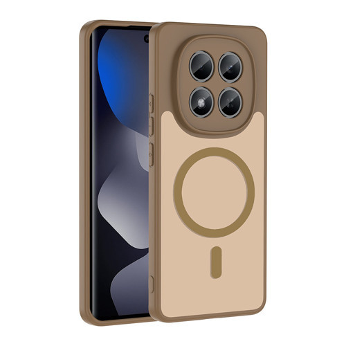 Xiaomi Redmi Note 15 Pro 4G Kılıf Magsafe Şarj Özellikli Mat Tasarım Lüx Babet Kapak
