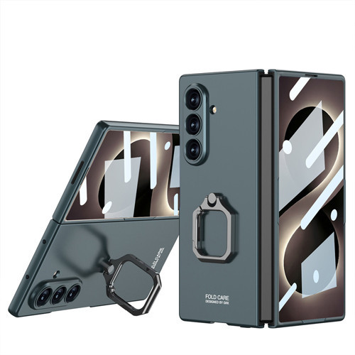 Galaxy Z Fold 8 Ultra Kılıf Kıpta Flip Ring Kamera Korumalı Kapak
