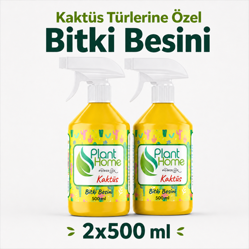 Bitki Besini İkili Set Kaktüs ve Sukulentler İçin 2x500 ml