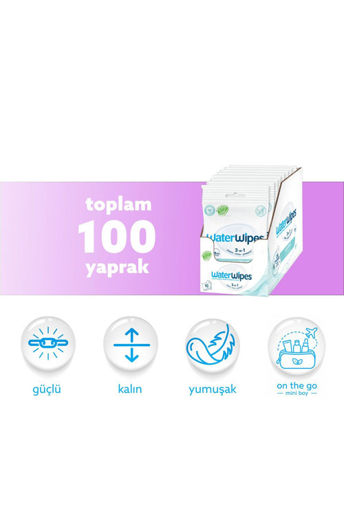 Sensitive+ Mini Paket Islak Mendil 10X10 Adet (100 Yaprak)