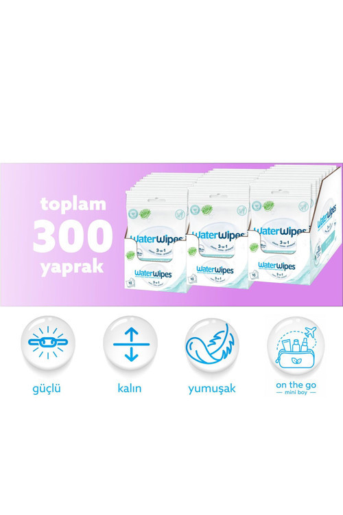 Sensitive+ Mini Paket Islak Mendil 3X10X10 Adet (300 Yaprak)