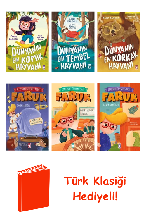 Caner Sarıoğlu 6 Kitap Seti + Türk Klasiği Hediye