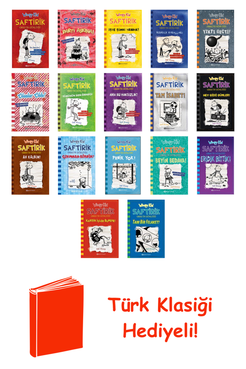 Jeff Kinney 17 Kitap Seti + Türk Klasiği Hediye