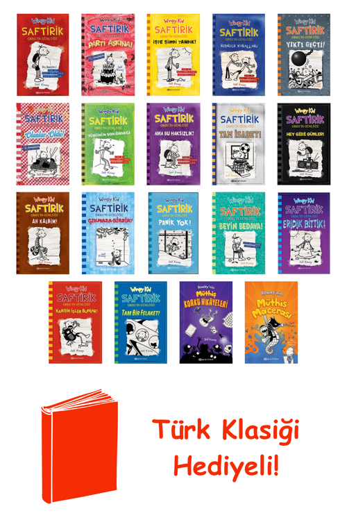 Jeff Kinney 19 Kitap Seti + Türk Klasiği Hediye