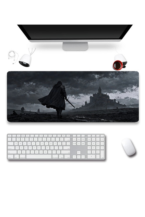 SonicTouch Klavye Mousepad 32x70cm Dikişsiz Pürüzsüz Sıvı Geçirmez Kaymaz Taban Fırtına Muhafızı