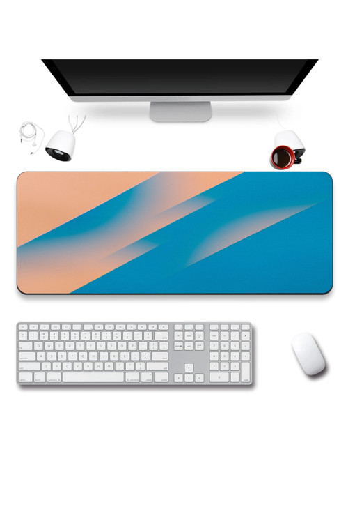 SonicTouch Klavye Mousepad 40x90cm Dikişsiz Pürüzsüz Sıvı Geçirmez Kaymaz Taban Mercan Ufku