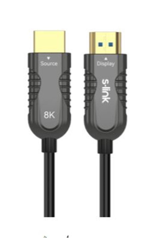 SL-HM8K070 HDMI TO HDMI 70m v2.1 8K60 HZ 4K 120HZ Fiber Kablo