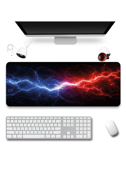 SonicTouch Klavye Mousepad 40x90cm Dikişsiz Pürüzsüz Sıvı Geçirmez Kaymaz Taban İki Kutup