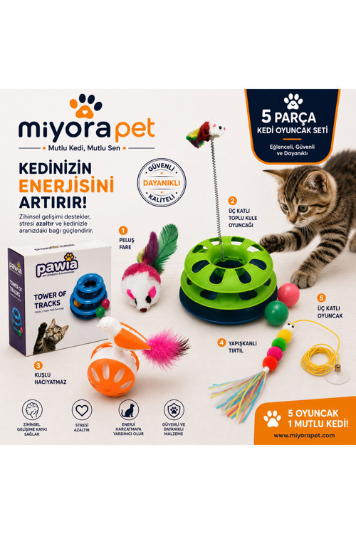 KEDİ OYUNCAK SET **5 PARÇA