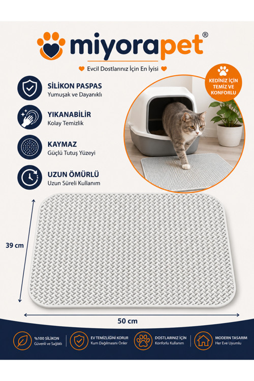 SİLİKON PASPAS 40*50 cm-BEYAZ