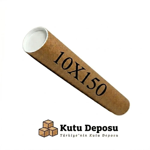 10x150 cm Kapaklı Silindir Postüp Rulo Gönderi Kutusu