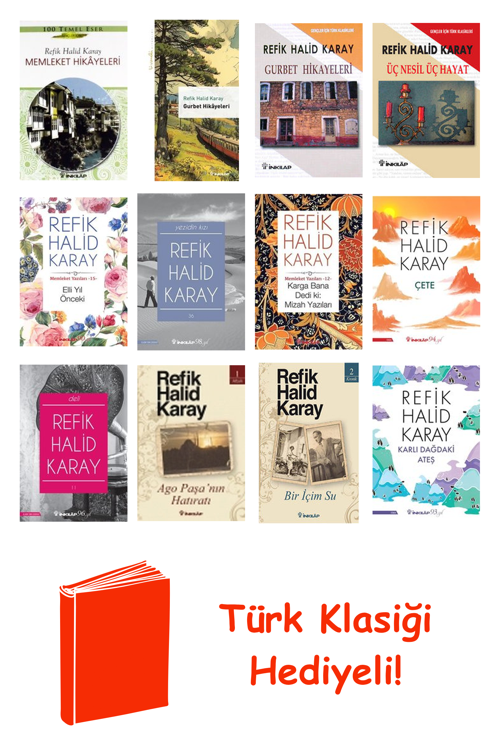 Refik Halid Karay 12 Kitap Seti + Türk Klasiği Hediye