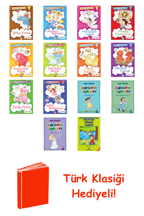 Nur İçözü 14 Kitap Seti + Türk Klasiği Hediye