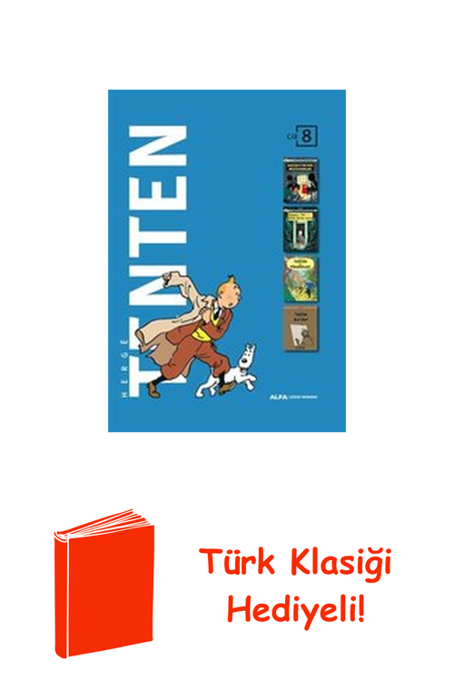 Tenten Cilt 8 - Üç Kitap Bir Arada - Kutulu + Türk Klasiği Hediye