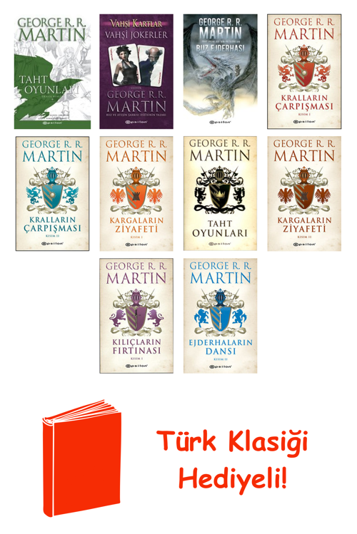 George R. R. Martin 10 Kitap Seti + Türk Klasiği Hediye