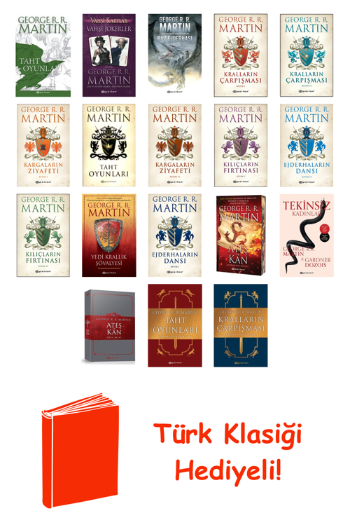 George R. R. Martin 18 Kitap Seti + Türk Klasiği Hediye