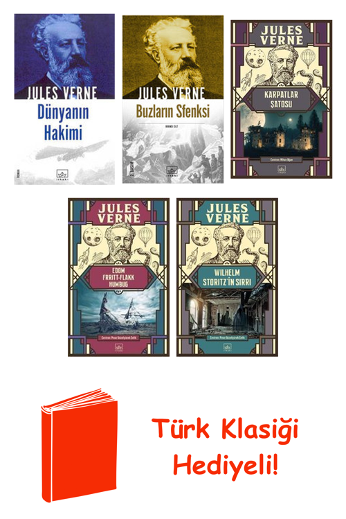 Jules Verne 5 Kitap Seti + Türk Klasiği Hediye