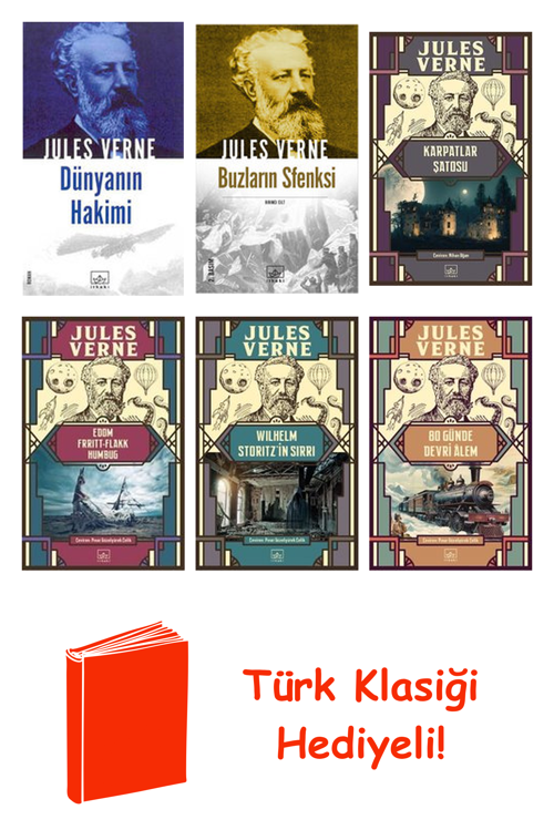 Jules Verne 6 Kitap Seti + Türk Klasiği Hediye