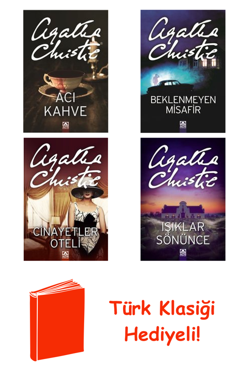 Agatha Christie 4 Kitap Seti + Türk Klasiği Hediye