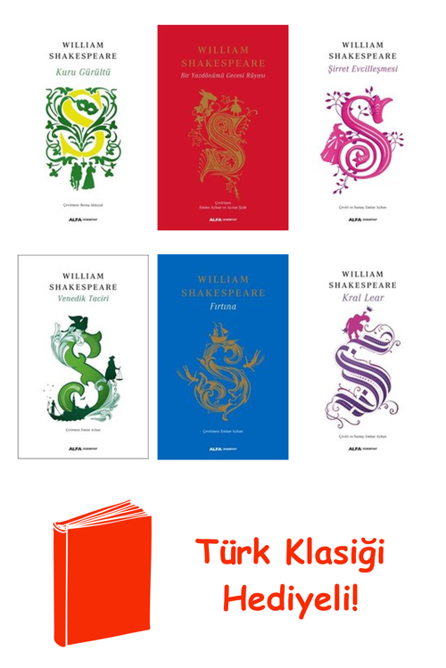 William Shakespeare 6 Kitap Seti + Türk Klasiği Hediye