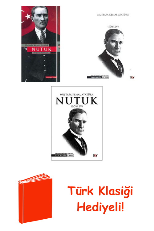 Mustafa Kemal Atatürk 3 Kitap Seti + Türk Klasiği Hediye