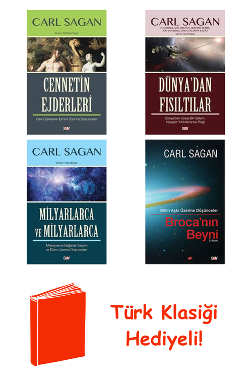 Carl Sagan 4 Kitap Seti + Türk Klasiği Hediye