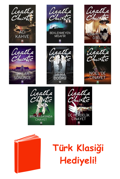 Agatha Christie 8 Kitap Seti + Türk Klasiği Hediye