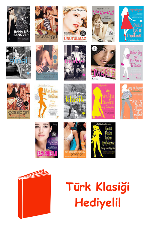 Cecily Von Ziegesar 18 Kitap Seti + Türk Klasiği Hediye