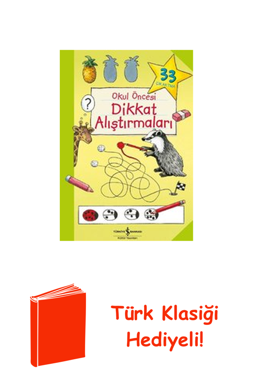 Okul Öncesi Dikkat Alıştırmaları + Türk Klasiği Hediye