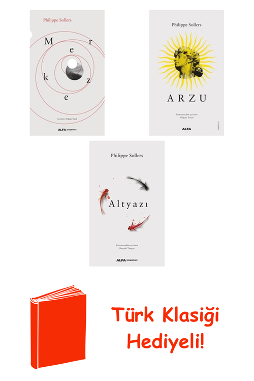 Philippe Sollers 3 Kitap Seti + Türk Klasiği Hediye