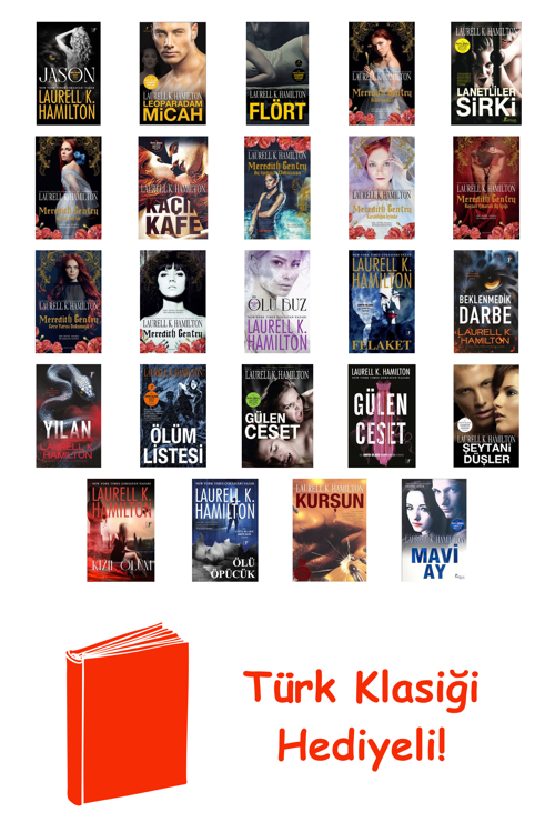 Laurell K. Hamilton 24 Kitap Seti + Türk Klasiği Hediye