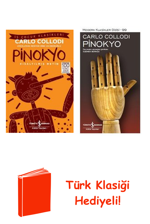 Carlo Collodi 2 Kitap Seti + Türk Klasiği Hediye