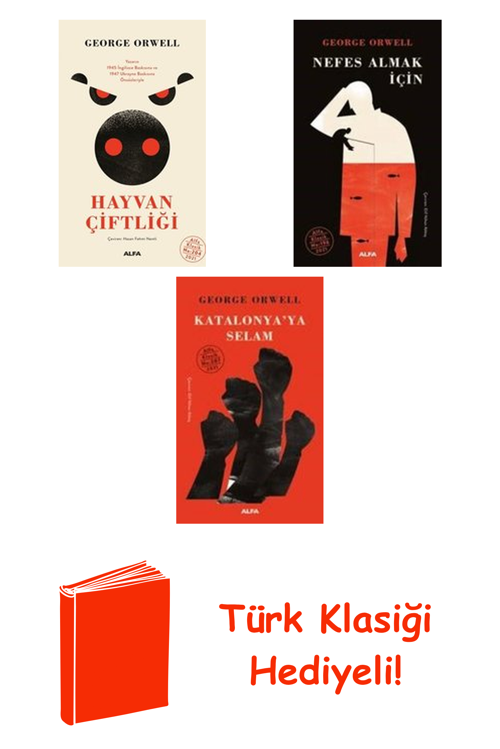 George Orwell 3 Kitap Seti + Türk Klasiği Hediye