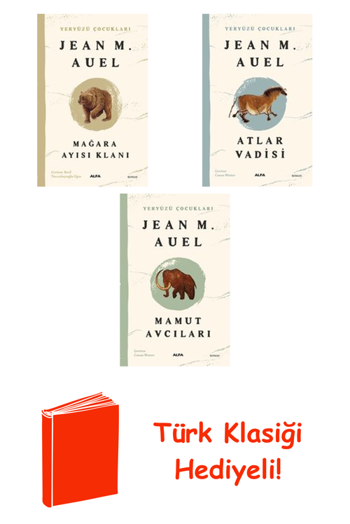 Jean M. Auel 3 Kitap Seti + Türk Klasiği Hediye