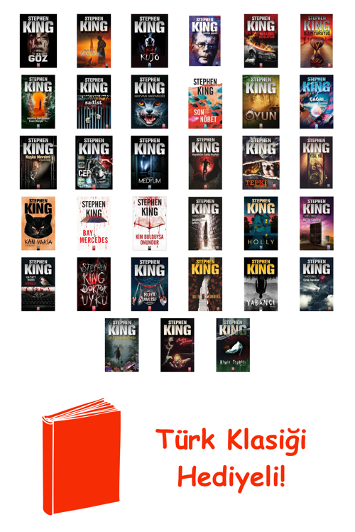 Stephen King 33 Kitap Seti + Türk Klasiği Hediye