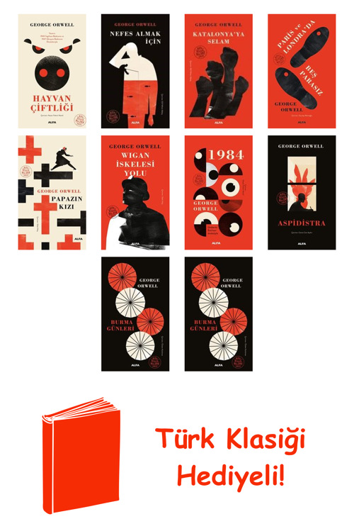 George Orwell 10 Kitap Seti + Türk Klasiği Hediye
