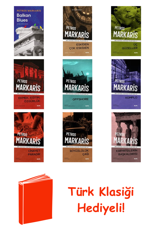 Petros Markaris 9 Kitap Seti + Türk Klasiği Hediye