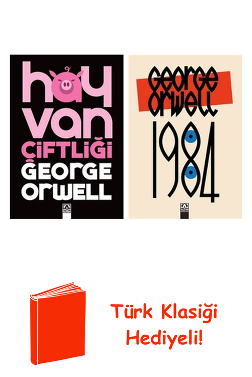 George Orwell 2 Kitap Seti + Türk Klasiği Hediye