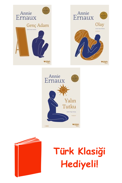 Annie Ernaux 3 Kitap Seti + Türk Klasiği Hediye