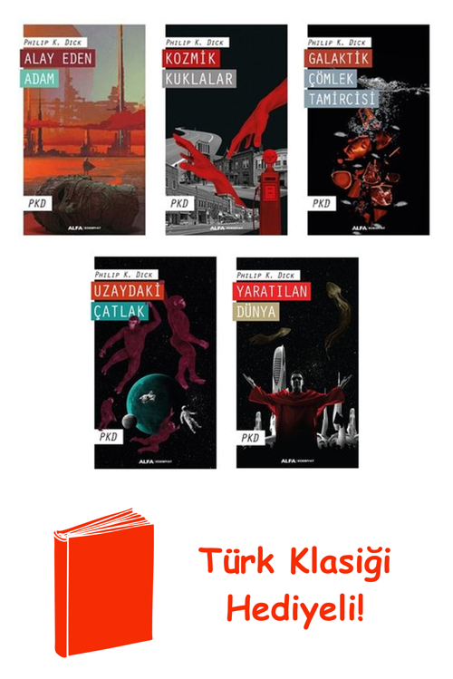 Philip K. Dick 5 Kitap Seti + Türk Klasiği Hediye