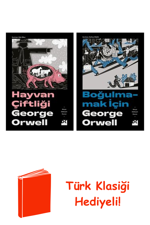 George Orwell 2 Kitap Seti + Türk Klasiği Hediye