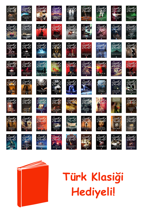 Agatha Christie 72 Kitap Seti + Türk Klasiği Hediye
