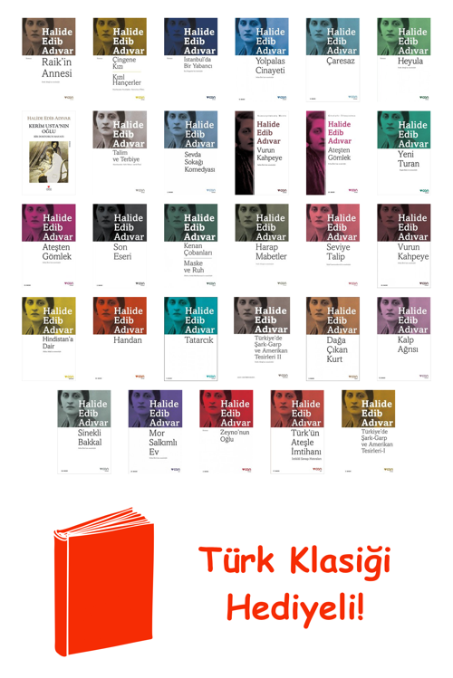 Halide Edib Adıvar 29 Kitap Seti + Türk Klasiği Hediye