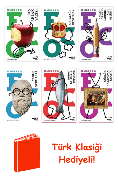 Umberto Eco 6 Kitap Seti + Türk Klasiği Hediye