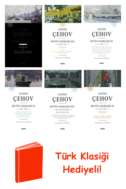 Anton Pavloviç Çehov 6 Kitap Seti + Türk Klasiği Hediye